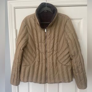 MICHAEL Michael Kors Reversible Jacket - Tan and Brown - Size XL